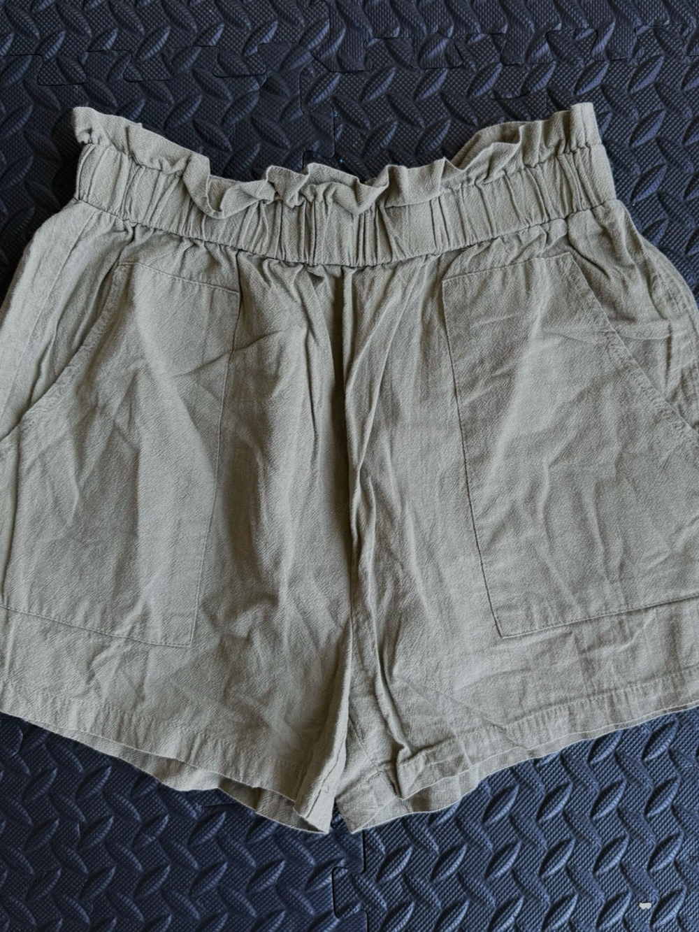 SHEIN High Waist Shorts in Green Size Medium